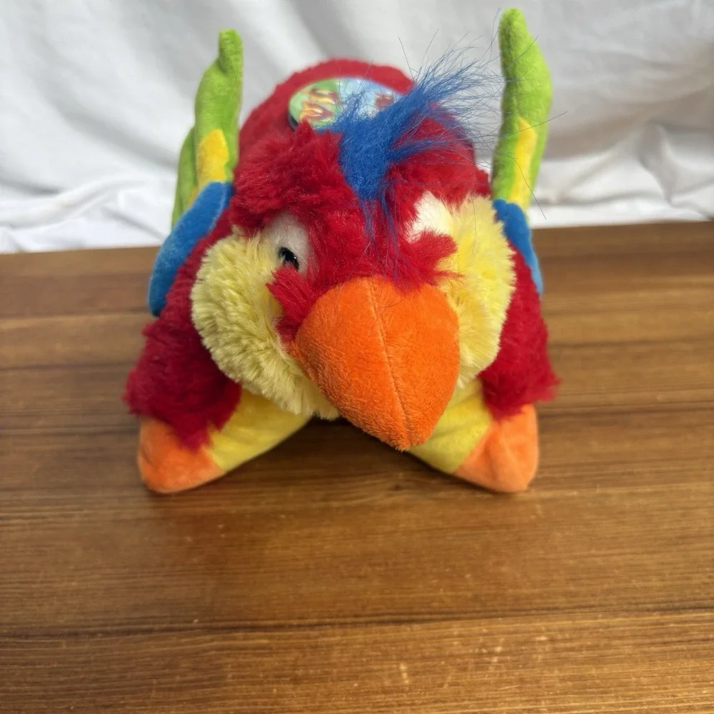 Pillow Pets Pee Wee Tropical Parrot Plush 11